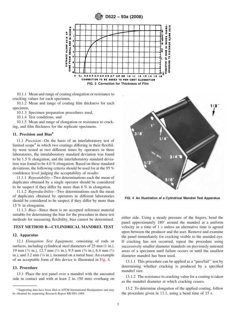 ASTM D522-93a(2008) - Standard Test Methods for Mandrel Bend Test of Attached Organic Coatings