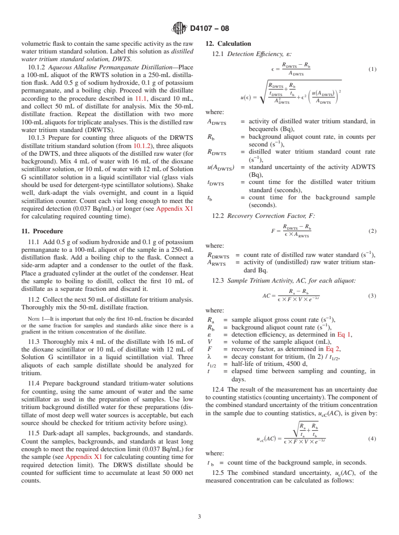 ASTM D4107-08 - Standard Test Method for Tritium in Drinking Water