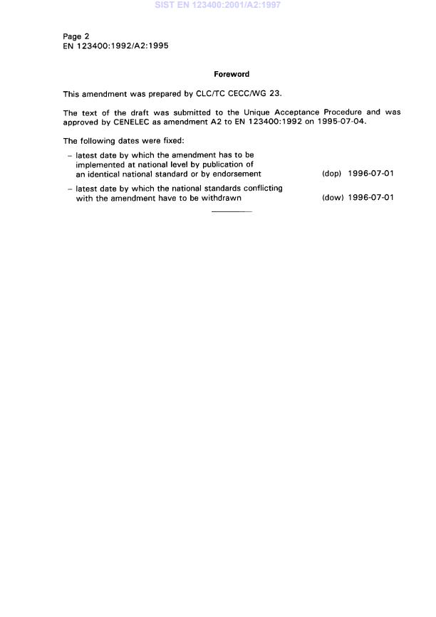 EN 123400:1992/A2:1995 EN 123400:2001/A2:1997 - Page 4 preview