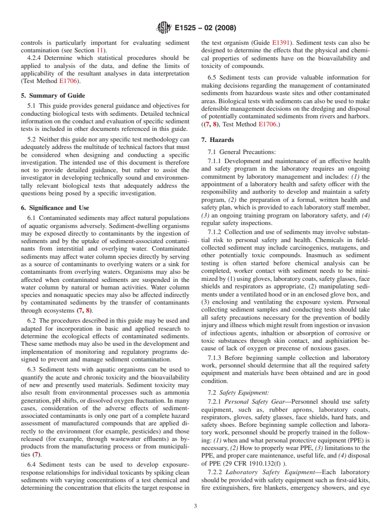 ASTM E1525-02(2008) - Standard Guide for Designing Biological Tests with Sediments