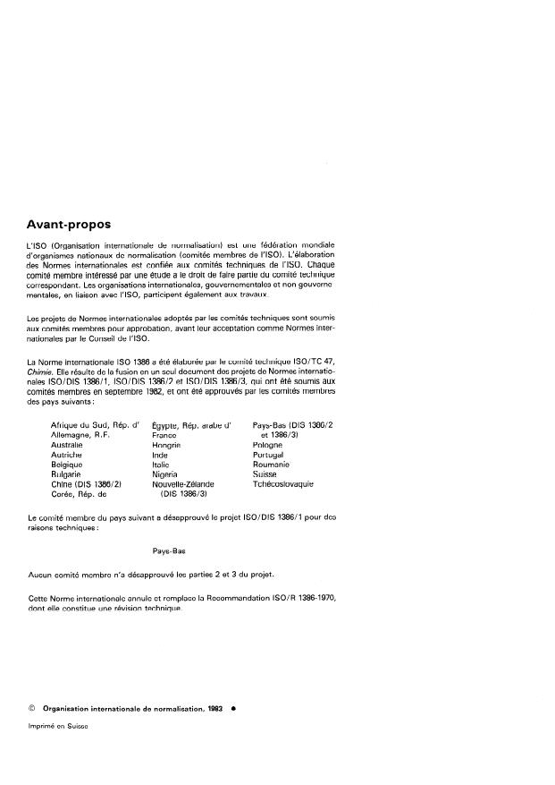 ISO 1386:1983 ISO 1386:1983 - Acétates solvants a usage industriel -- Méthodes d'essai - Page 2 preview