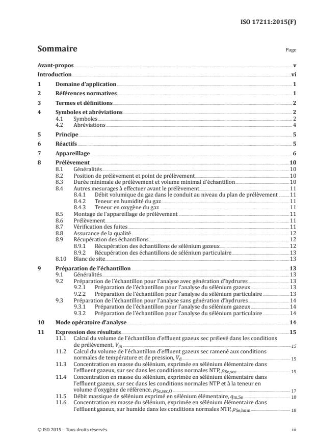 ISO 17211:2015 - Émission des sources fixes -- Échantillonnage et détermination des composés de sélénium dans les effluents gazeux