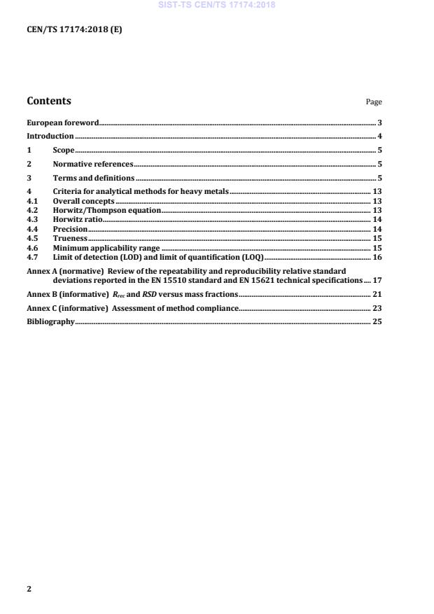 SIST-TS CEN/TS 17174:2018 SIST-TS CEN/TS 17174:2018 - BARVE - Page 4 preview