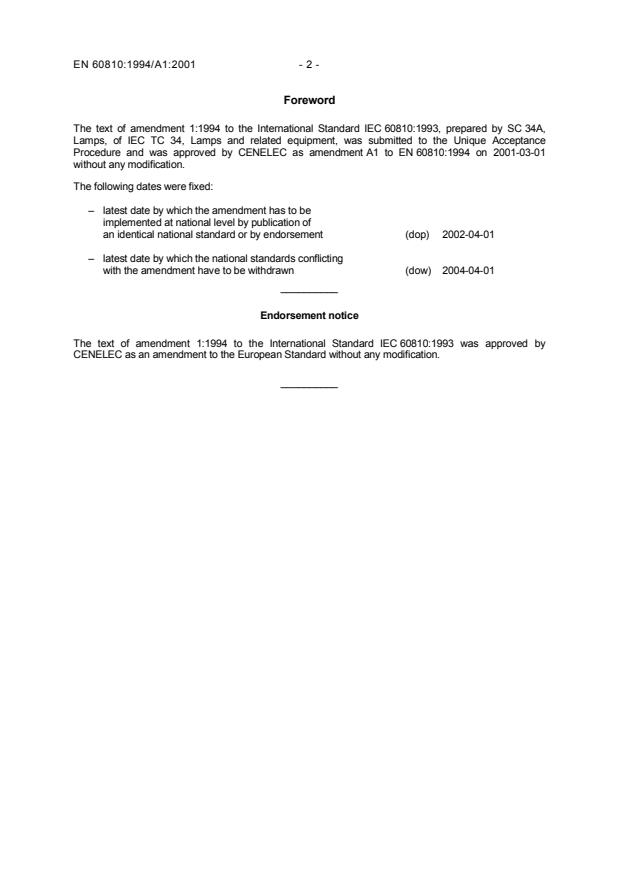 EN 60810:1994/A1:2001 EN 60810:2001/A1:2002 - Page 4 preview