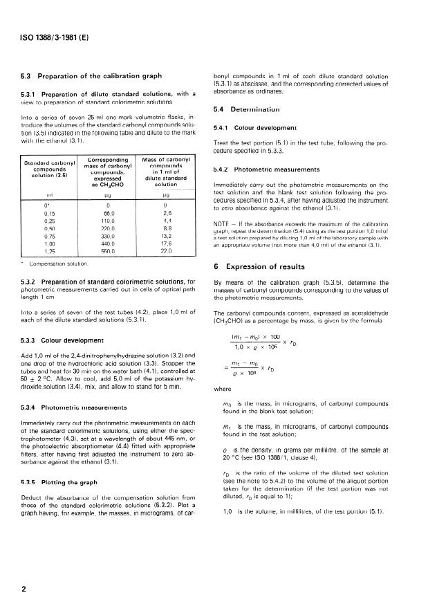 ISO 1388-3:1981 ISO 1388-3:1981 - Ethanol for industrial use -- Methods of test - Page 4 preview