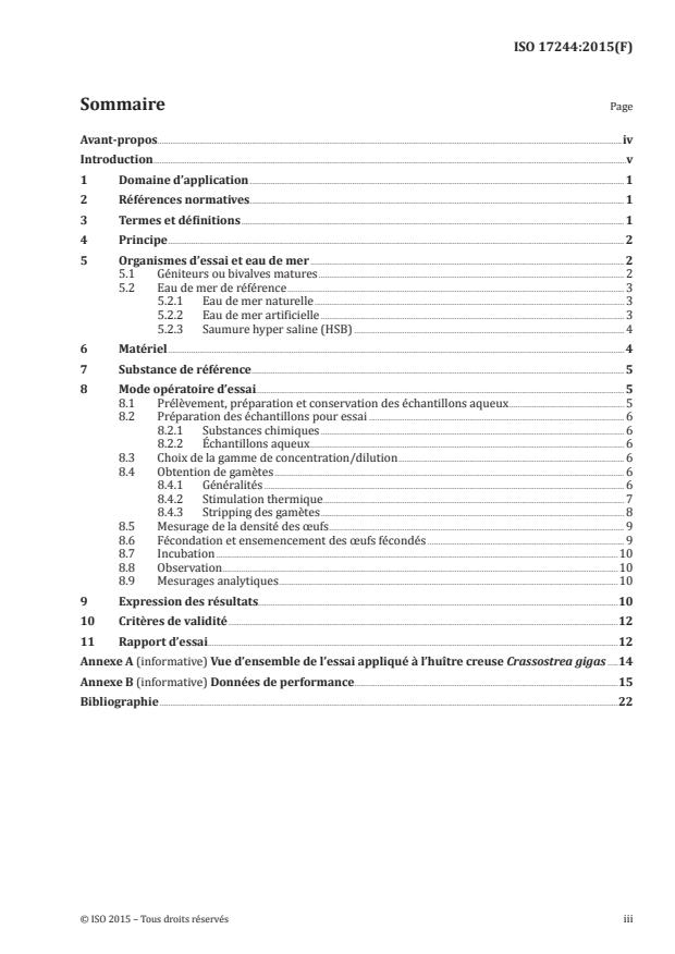 ISO 17244:2015 - Qualité de l'eau -- Détermination de la toxicité d'échantillons aqueux sur le développement embryo-larvaire de l'huître creuse (Crassostrea gigas) et de la moule (Mytilus edulis ou Mytilus galloprovincialis)