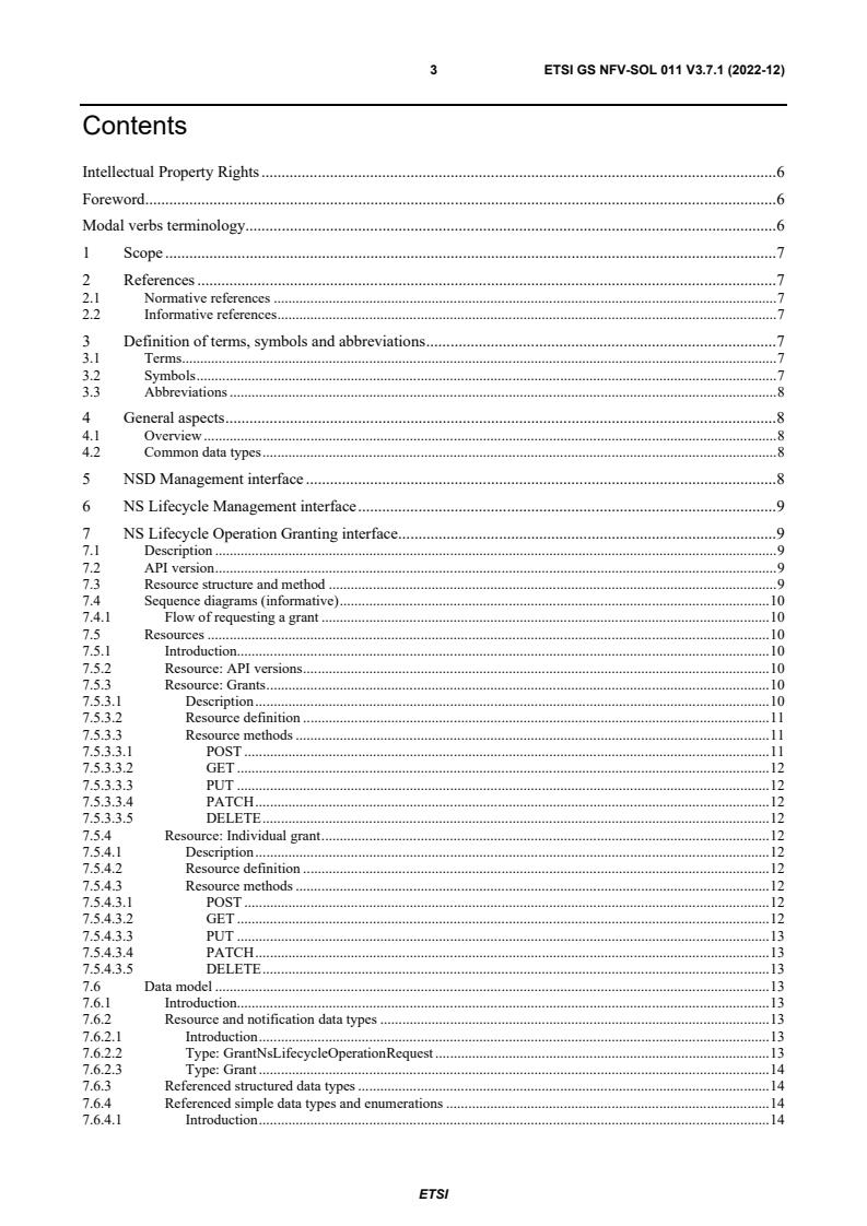 ETSI GS NFV-SOL 011 V3.7.1 (2022-12) ETSI GS NFV-SOL 011 V3.7.1 (2022-12) - Network Functions Virtualisation (NFV) Release 3; Protocols and Data Models; RESTful protocols specification for the Or-Or Reference Point