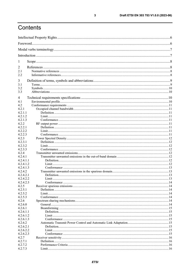 ETSI EN 303 753 V1.0.0 (2023-06) - Wideband Data Transmission Systems (WDTS) for Mobile and Fixed Radio Equipment operating in the 57 - 71 GHz band; Harmonised Standard for access to radio spectrum