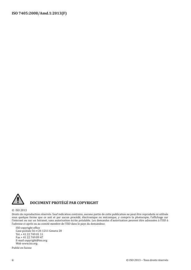 ISO 7405:2008/Amd 1:2013 ISO 7405:2008/Amd 1:2013 - Matériaux de contrôle positif - Page 2 preview