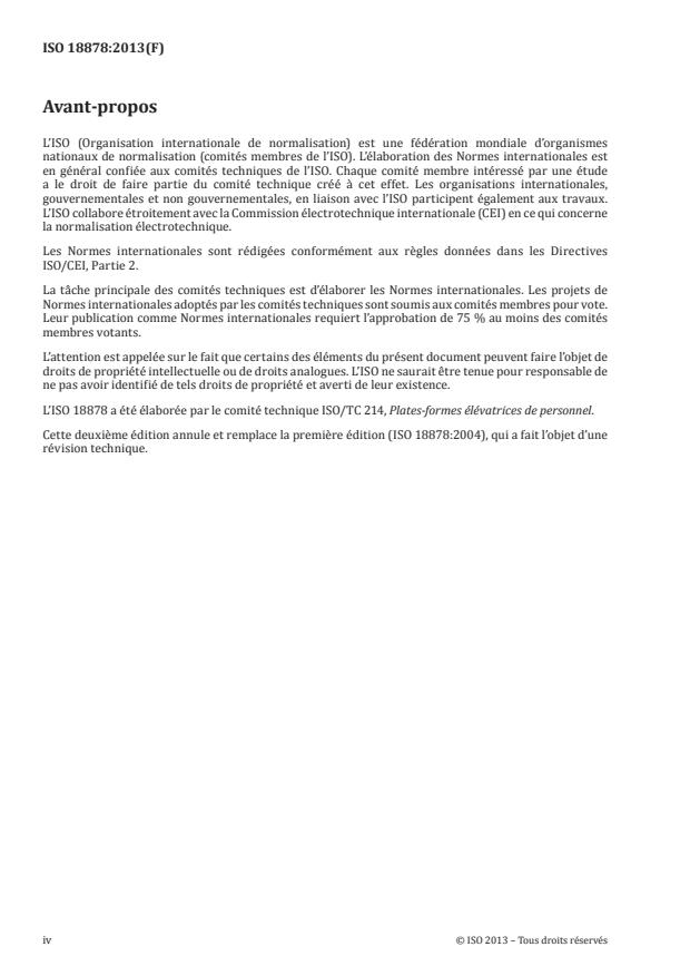 ISO 18878:2013 ISO 18878:2013 - Plates-formes élévatrices mobiles de personnel -- Formation des opérateurs (conducteurs) - Page 4 preview