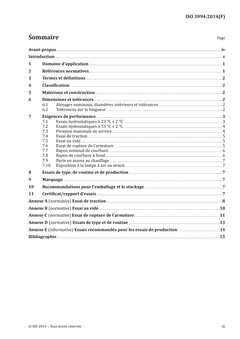 ISO 3994:2014 - Tuyaux en plastiques — Tuyaux thermoplastiques à renforcement thermoplastique en spirale pour aspiration et refoulement de matières aqueuses — Spécifications
Released:8/11/2014