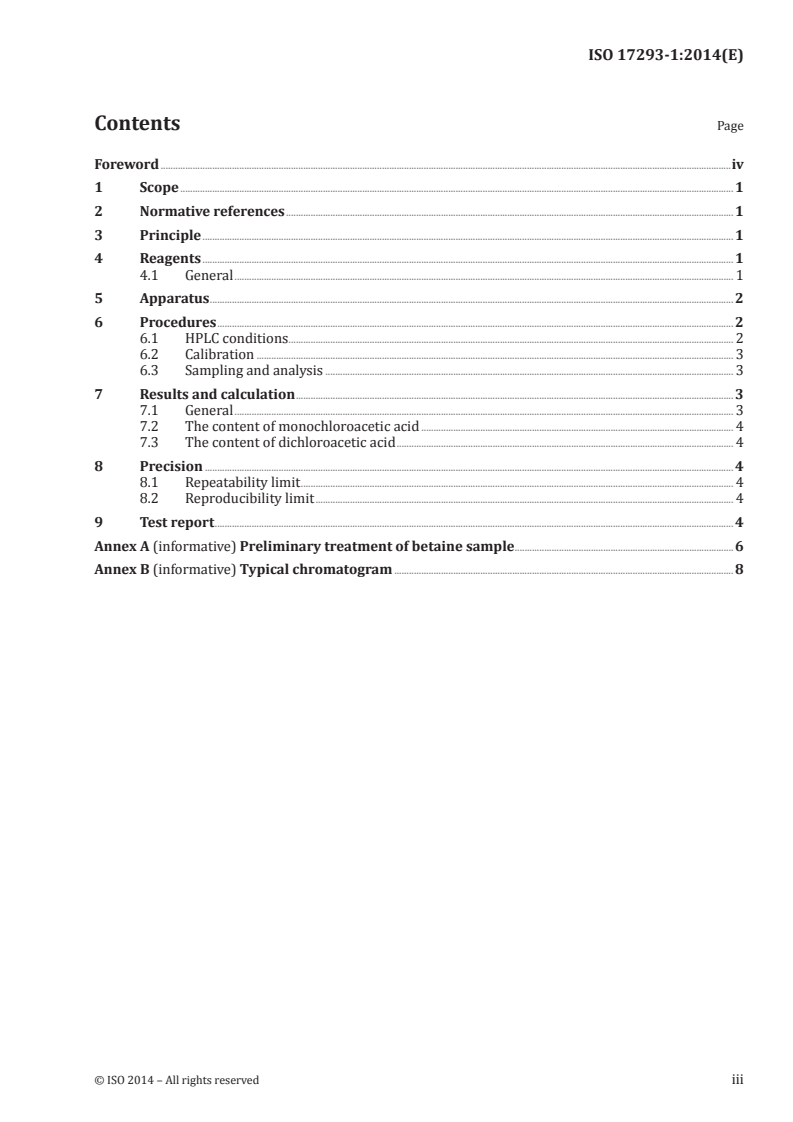 ISO 17293-1:2014 - Surface active agents — Determination of chloroacetic acid (chloroacetate) in surfactants — Part 1: HPLC method
Released:3/19/2014