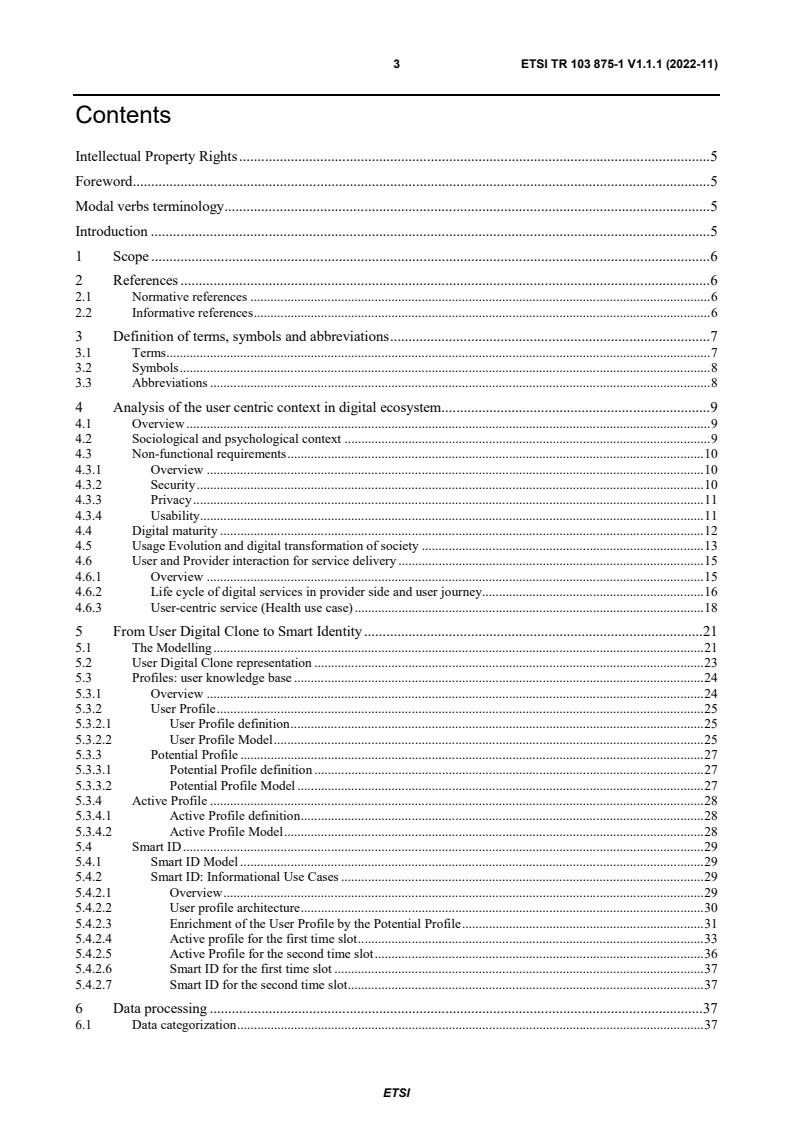 ETSI TR 103 875-1 V1.1.1 (2022-11) - User Centric Approach In Digital ...