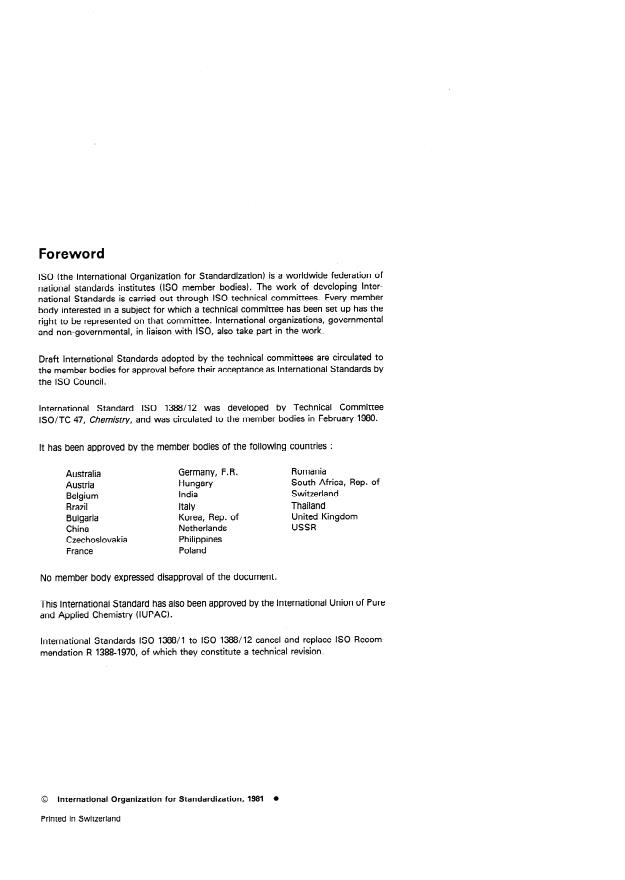 ISO 1388-12:1981 ISO 1388-12:1981 - Ethanol for industrial use -- Methods of test - Page 2 preview