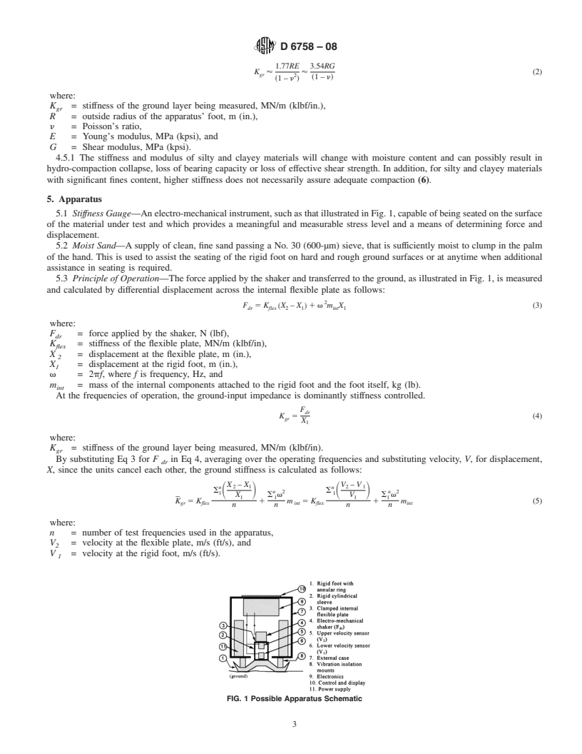 REDLINE ASTM D6758-08 - Standard Test Method for Measuring Stiffness and Apparent Modulus of Soil and Soil-Aggregate In-Place by Electro-Mechanical Method (Withdrawn 2017)