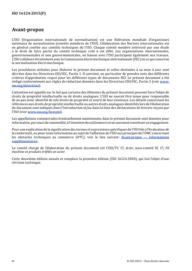 ISO 16124:2015 ISO 16124:2015 - Fil machine en acier -- Dimensions et tolérances - Page 4 preview