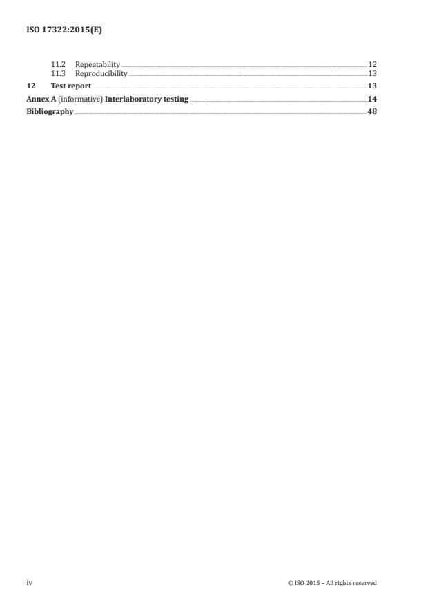 ISO 17322:2015 ISO 17322:2015 - Fertilizers and soil conditioners -- Analytical methods for Sulfur Coated Urea (SCU) - Page 4 preview