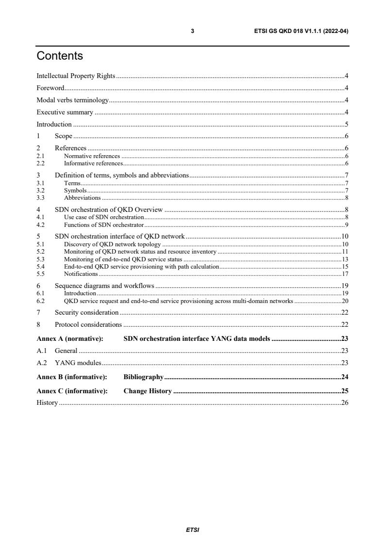 ETSI GS QKD 018 V1.1.1 (2022-04) - Quantum Key Distribution (QKD); Orchestration Interface for Software Defined Networks