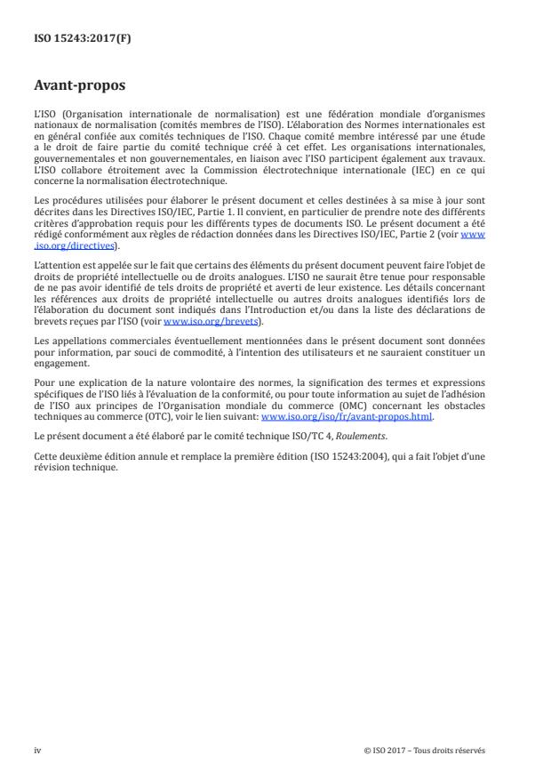 SIST ISO 15243:2020 ISO 15243:2017 - Roulements -- Détérioration et défaillance -- Termes, caractéristiques et causes - Page 4 preview