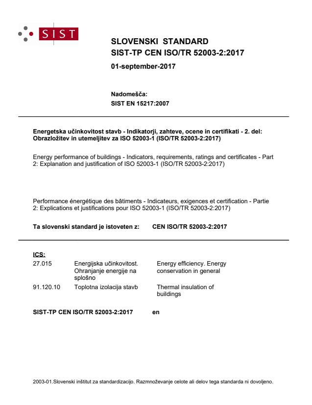 TP CEN ISO/TR 52003-2:2017 - BARVE