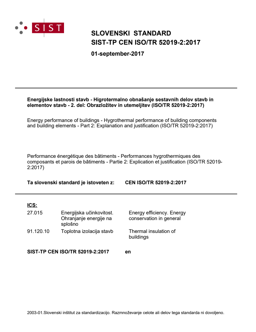 TP CEN ISO/TR 52019-2:2017 - BARVE