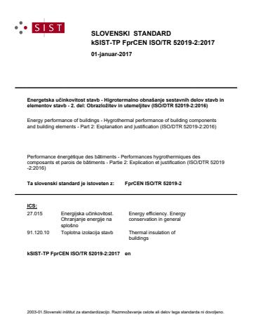 kTP FprCEN ISO/TR 52019-2:2017 - BARVE