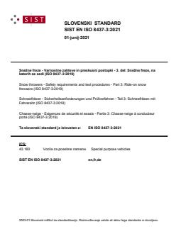 SIST EN ISO 8437-3:2021 - BARVE - Page 1 preview