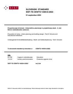 CEN/TS 14383-6:2022 TS CEN/TS 14383-6:2022 - Page 1 preview