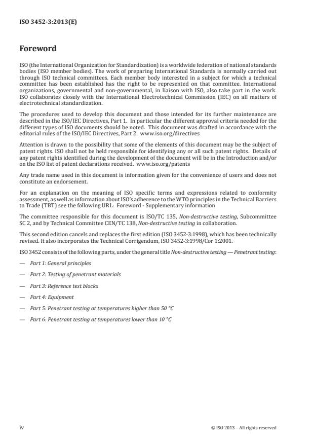 ISO 3452-3:2013 ISO 3452-3:2013 - Non-destructive testing -- Penetrant testing - Page 4 preview