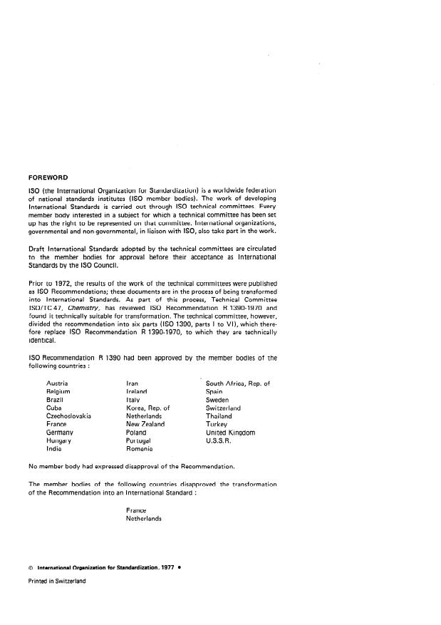 ISO 1390-3:1977 ISO 1390-3:1977 - Maleic anhydride for industrial use -- Methods of test - Page 2 preview