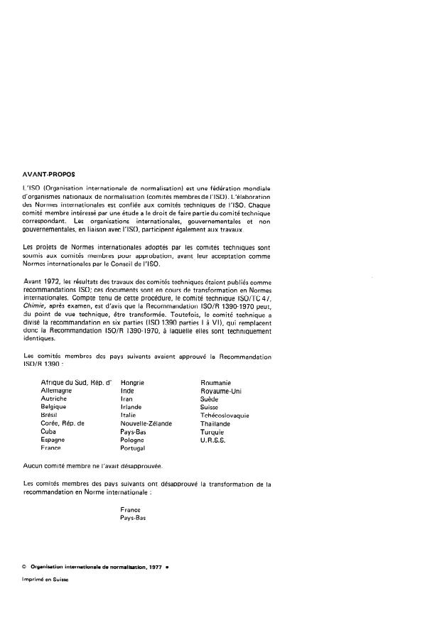 ISO 1390-3:1977 ISO 1390-3:1977 - Anhydride maléique a usage industriel -- Méthodes d'essai - Page 2 preview