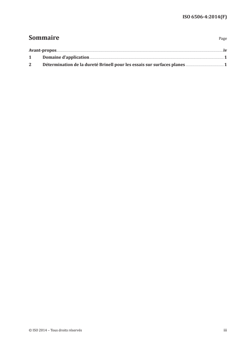 ISO 6506-4:2014 - Matériaux métalliques — Essai de dureté Brinell — Partie 4: Tableau des valeurs de dureté
Released:9/25/2014