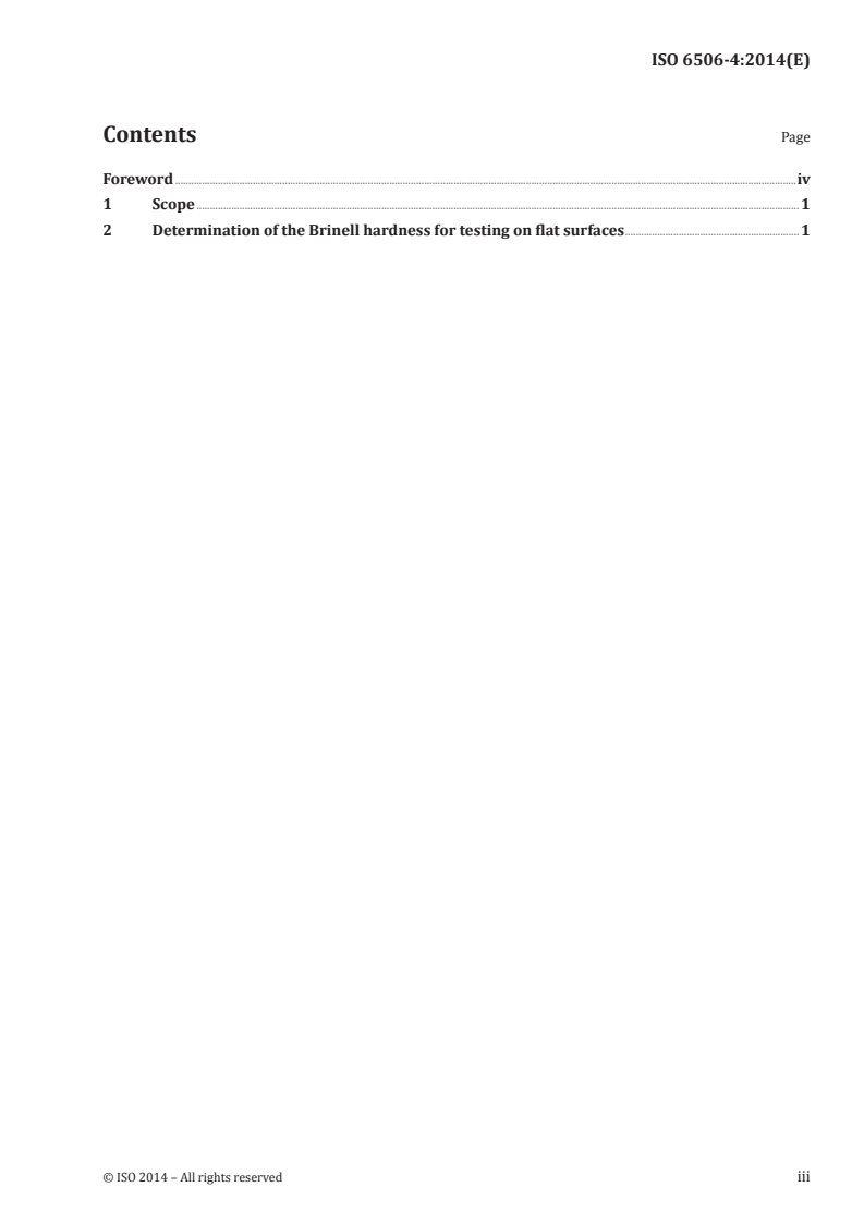 ISO 6506-4:2014 - Metallic materials — Brinell hardness test — Part 4: Table of hardness values
Released:9/25/2014