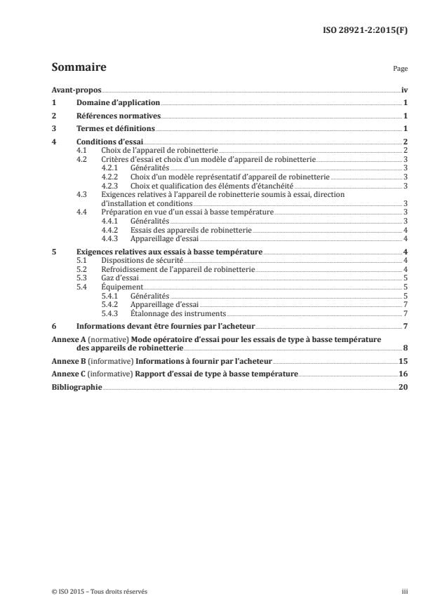 ISO 28921-2:2015 - Robinetterie industrielle -- Robinets d'isolement pour application à basses températures