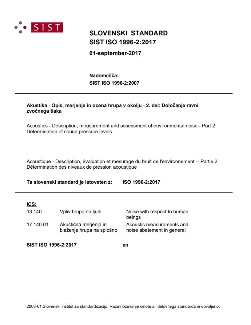 ISO 1996-2:2017 - natisnjeno za čitalnico