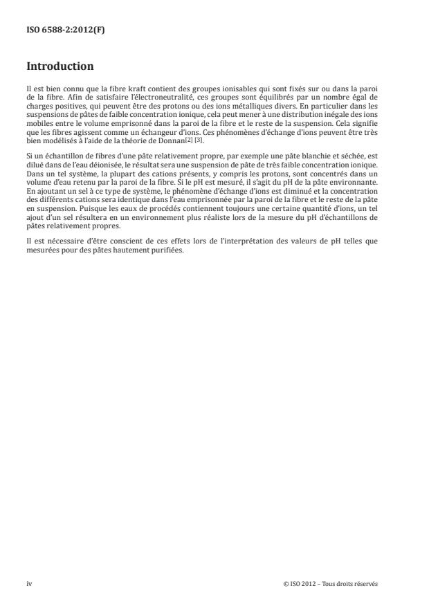 ISO 6588-2:2012 ISO 6588-2:2012 - Papier, carton et pâtes -- Détermination du pH des extraits aqueux - Page 4 preview