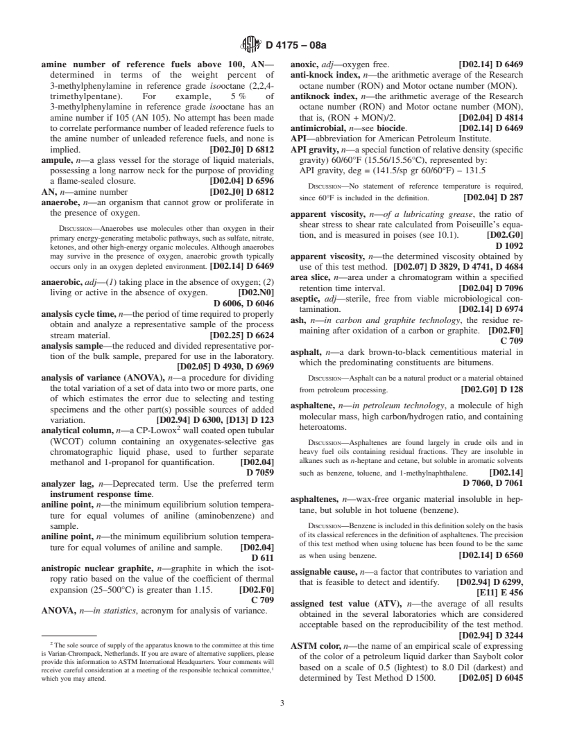 ASTM D4175-08a - Standard Terminology Relating to Petroleum, Petroleum Products, and Lubricants