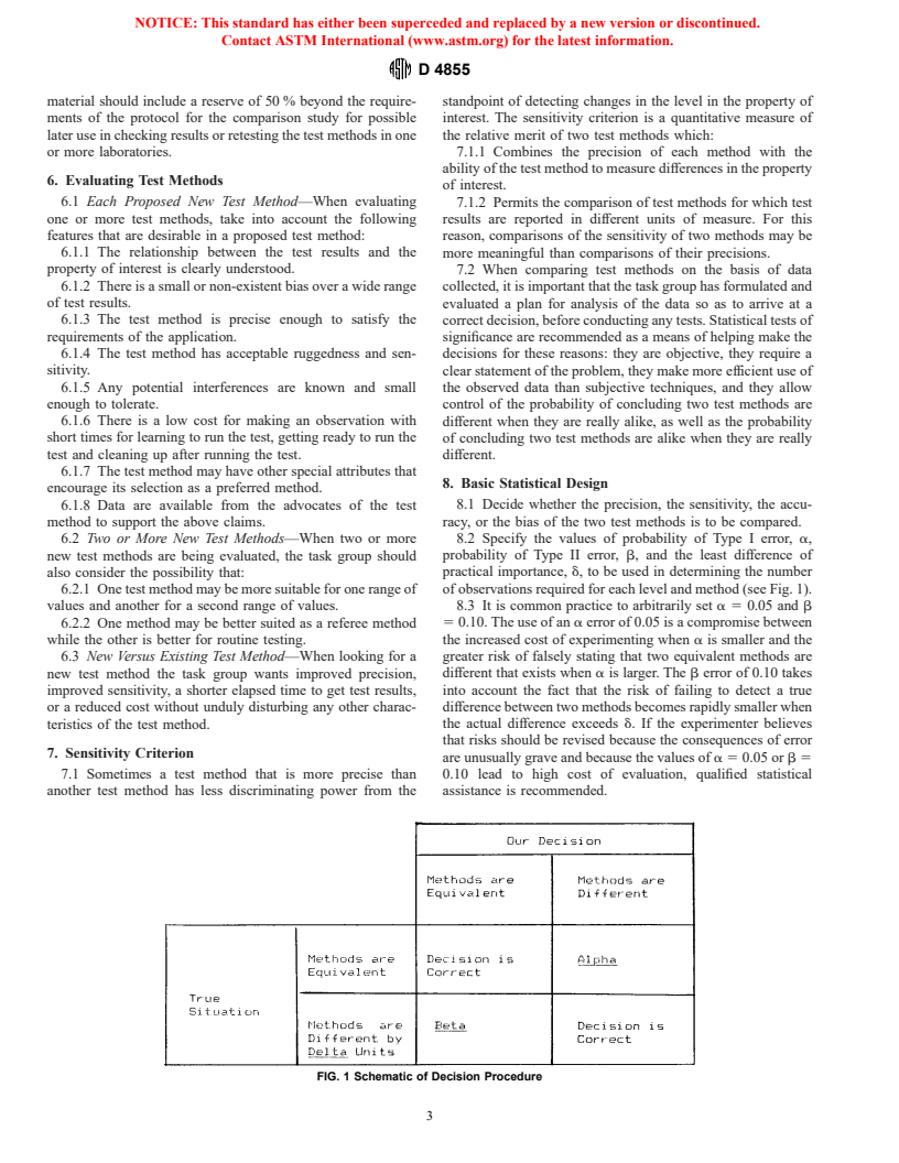 ASTM D4855-97 - Standard Practice for Comparing Test Methods