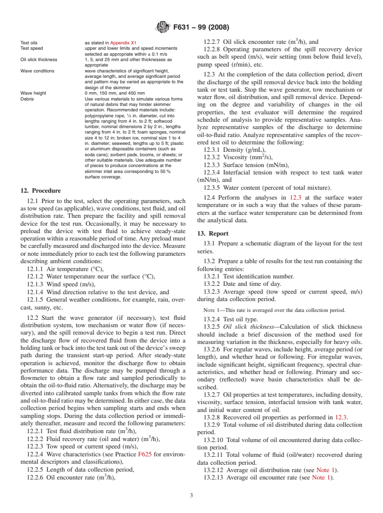 ASTM F631-99(2008) - Standard Guide for Collecting Skimmer Performance Data in Controlled Environments