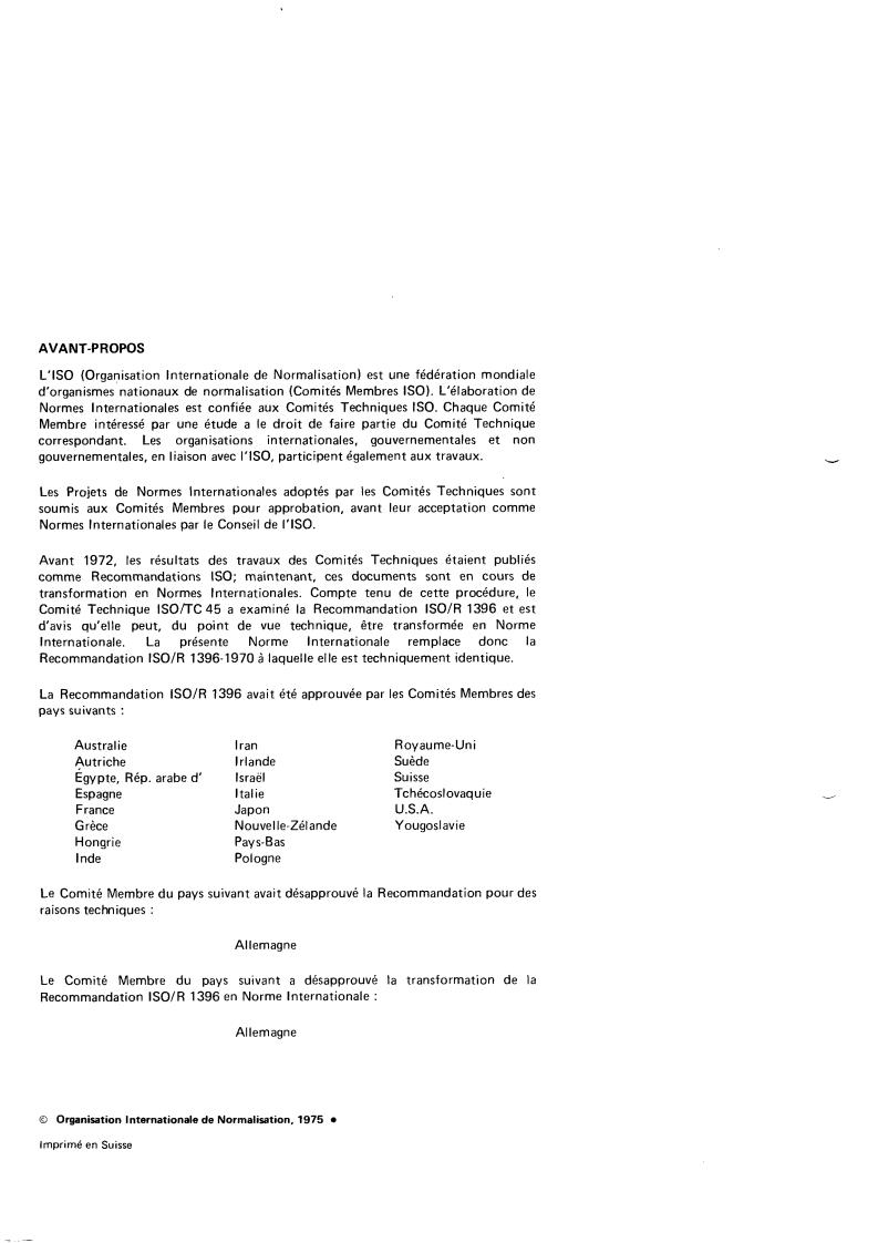 ISO 1396:1975 ISO 1396:1975 - Vulcanized and unvulcanized compounded rubber — Determination of copper content — Zinc diethyldithiocarbamate photometric method
Released:5/1/1975 - Page 2 preview