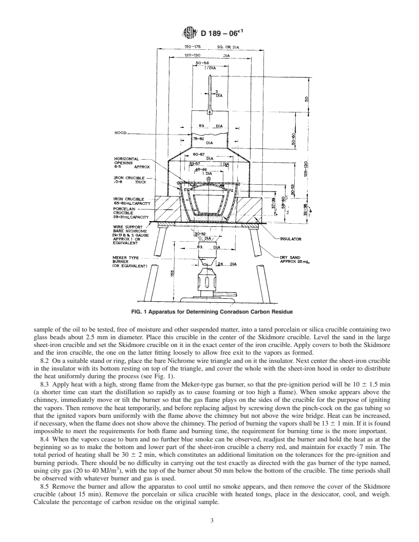 REDLINE ASTM D189-06e1 - Standard Test Method for Conradson Carbon Residue of Petroleum Products