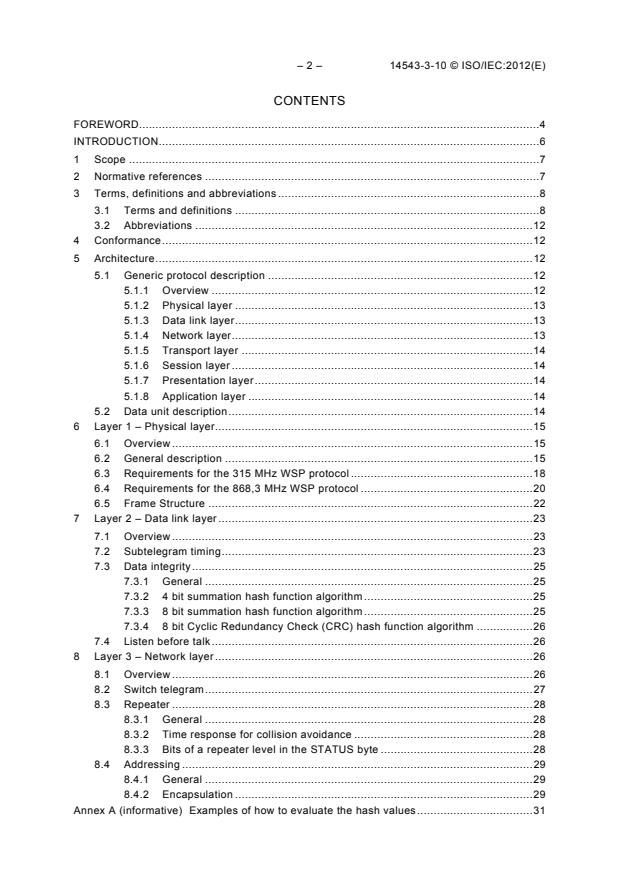 ISO/IEC 14543-3-10:2012 ISO/IEC 14543-3-10:2012 - Information technology -- Home electronic systems (HES) architecture - Page 4 preview