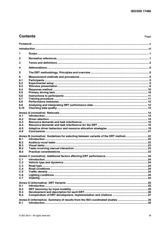 ISO 17488:2016 - Road vehicles -- Transport information and control systems -- Detection-response task (DRT) for assessing attentional effects of cognitive load in driving