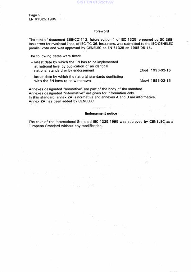 EN 61325:1995 EN 61325:1997 - Page 4 preview