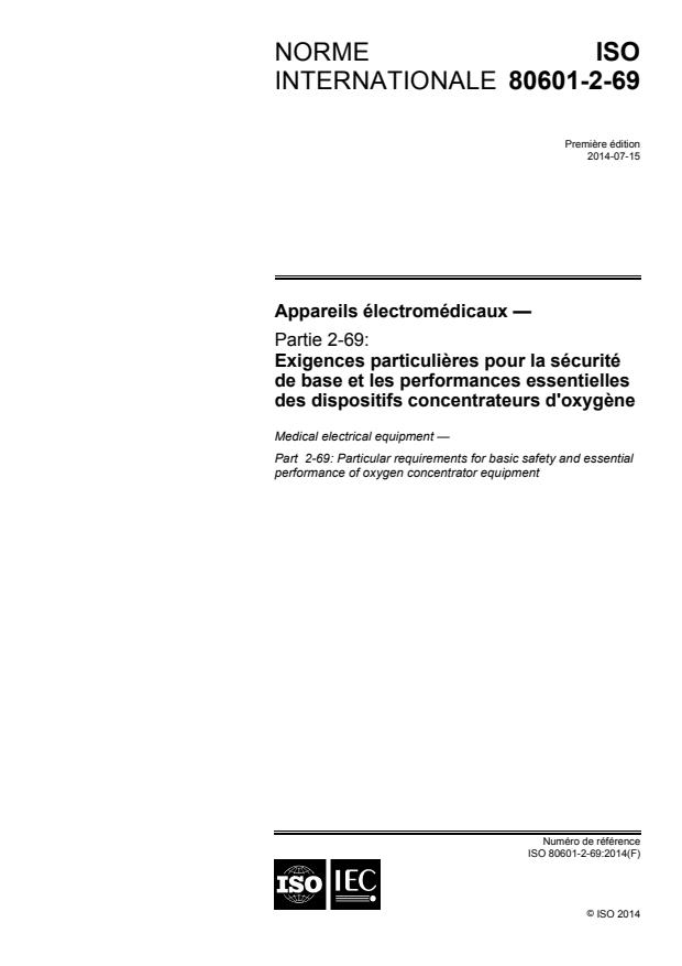 ISO 80601-2-69:2014 - Appareils électromédicaux