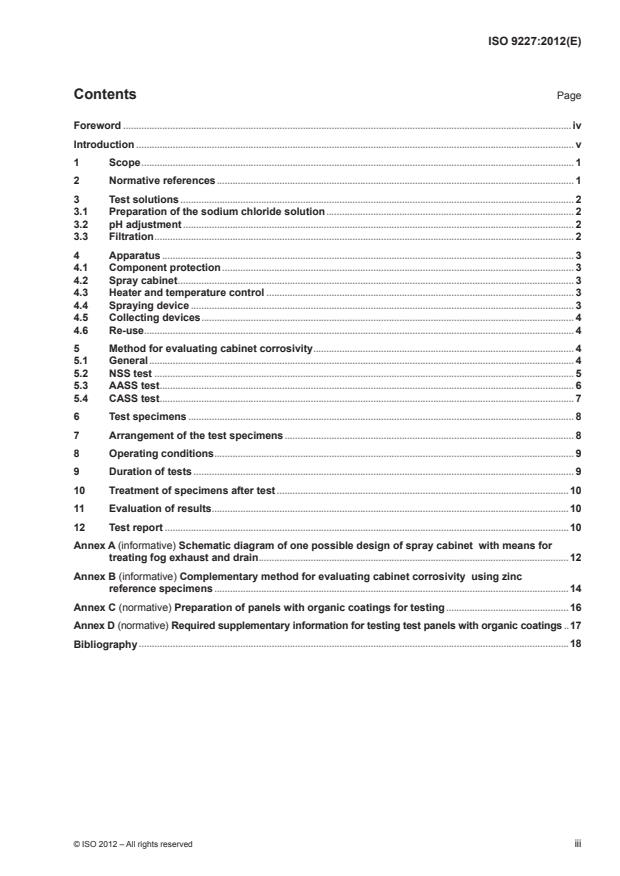 ISO 9227:2012 - Corrosion tests in artificial atmospheres -- Salt spray tests