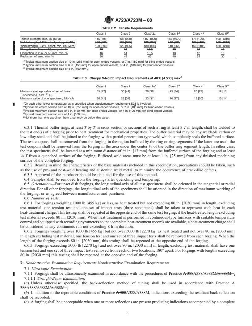 REDLINE ASTM A723/A723M-08 - Standard Specification for  Alloy Steel Forgings for High-Strength Pressure Component Application