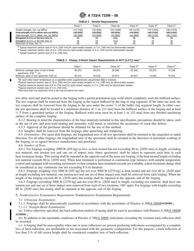 REDLINE ASTM A723/A723M-08 - Standard Specification for  Alloy Steel Forgings for High-Strength Pressure Component Application