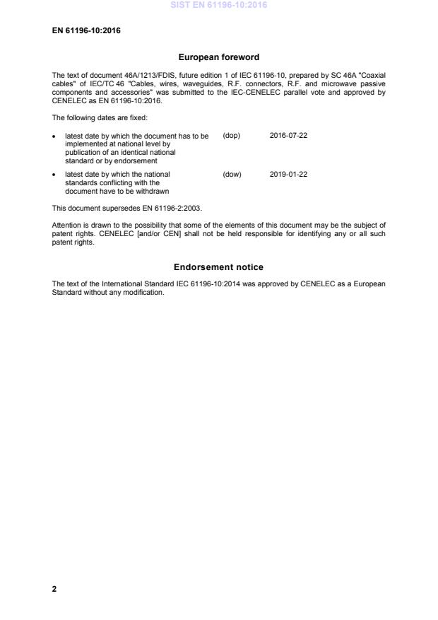 SIST EN 61196-10:2016 SIST EN 61196-10:2016 - Page 4 preview