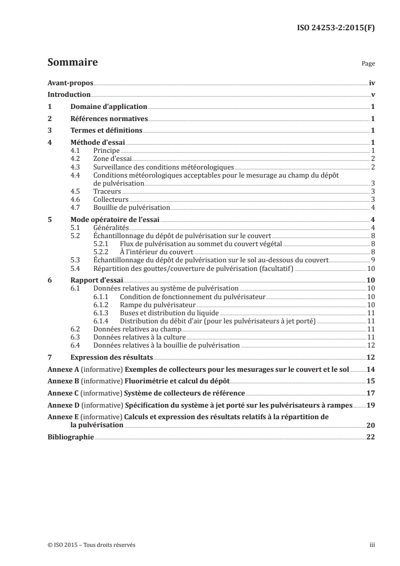 ISO 24253-2:2015 ISO 24253-2:2015 - Matériel de protection des cultures — Essais de dépôt de la pulvérisation sur les grandes cultures — Partie 2: Mesurage dans une culture
Released:3/16/2015